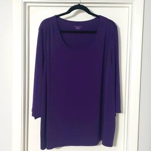 Deep violet womens blouse.